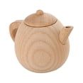thumbnail image 3 of 1PC Solid Wood Tableware Toy No Paint Tea Pot Toy Simulated Kitchen Cooking Tea Kettle Toy Mini Tea Pot Toy Funny Play House Cutlery Toy for Home Nursery Size L, 3 of 6