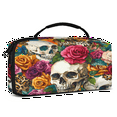 thumbnail image 2 of Herdesigns Skull Flower Carry Case Compatible with Nintendo Switch OLED Model 2021/Switch 2017, Gothic Protective Travel Switch Carrying Case with 20 Game Card Slots for Switch Console & Accessories, 2 of 8