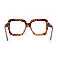 thumbnail image 2 of SA106 Super Oversize Granny Thick Plastic Ironic Eyeglasses Tortoise, 2 of 4