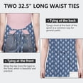 thumbnail image 6 of Blue Bigfoot Pattern Apron-Garden Aprons for Women with Pockets-Cotton Linen Waterproof Kitchen Cooking Gardening Aprons Adjustable for Kitchen,Cooking,BBQ and Salon 33x27 Inch, 6 of 7