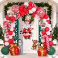 thumbnail image 5 of Christmas decorations, Christmas gifts, Christmas balloon combination balloon chain, Christmas party balloons (Christmas house running old man), 5 of 5