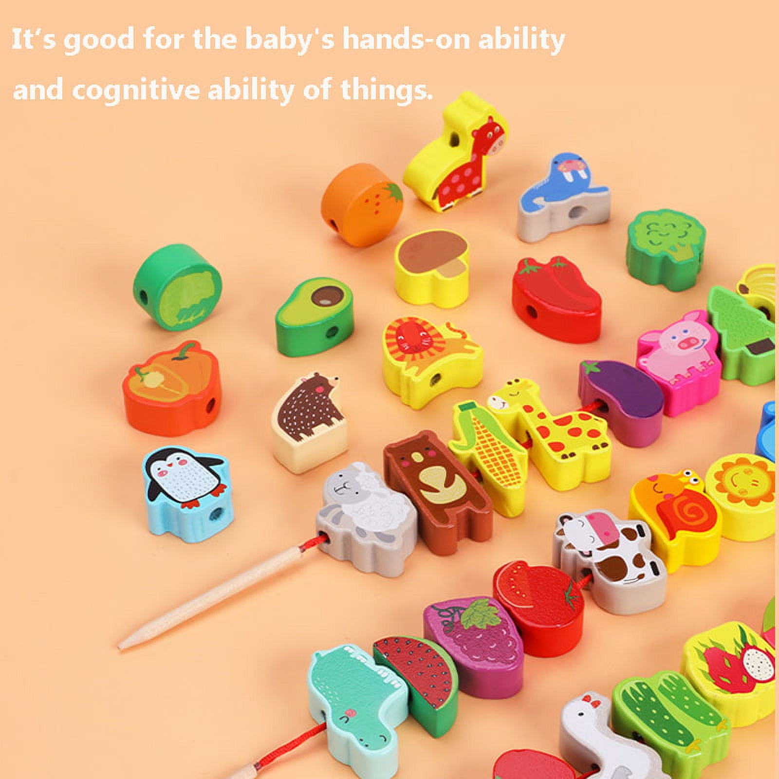 1 Set Beads Toy Novelty Multifunctional Kids Beads Chopsticks Toy  Recreational