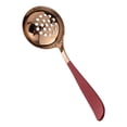 thumbnail image 3 of Multifunction Hot Pot Scoop Stainless Steel Colander Soup Spoon Serving Ladle Strainer Scoop for Home Restaurant (Red), 3 of 8