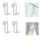 thumbnail image 1 of Gancho de pared para mampara de ducha Mampara de ducha de baño Gancho de baño muy liviano para almacenamiento de ducha sobre la puerta de la ducha 4 piezas (11,5 cm) oso de fresa Electrónica, 1 of 4