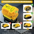 thumbnail image 5 of Replace DCB112 Mini Car Charger for Dewalt 20V Battery, Portable Quick Car Charger for Dewalt 20V/60V, Cigarette Lighter Plug, 1/2 Size for DCB112 (only for 20V/60V Battery), 5 of 7
