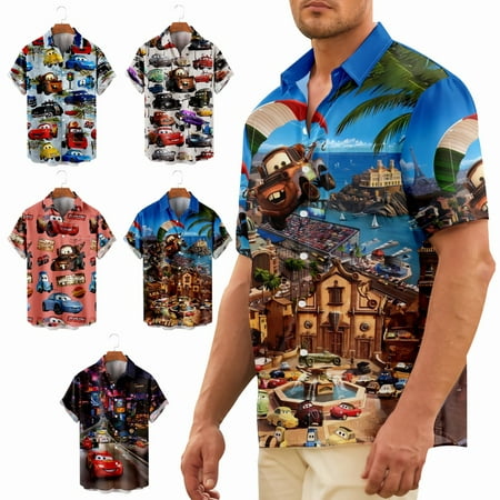 

Big & Tall Men Aloha Beach Hawaiian Shirt Funny Classic Clothing for Boys 5-14 Years