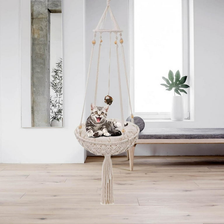 Macrame cat hammock 2025