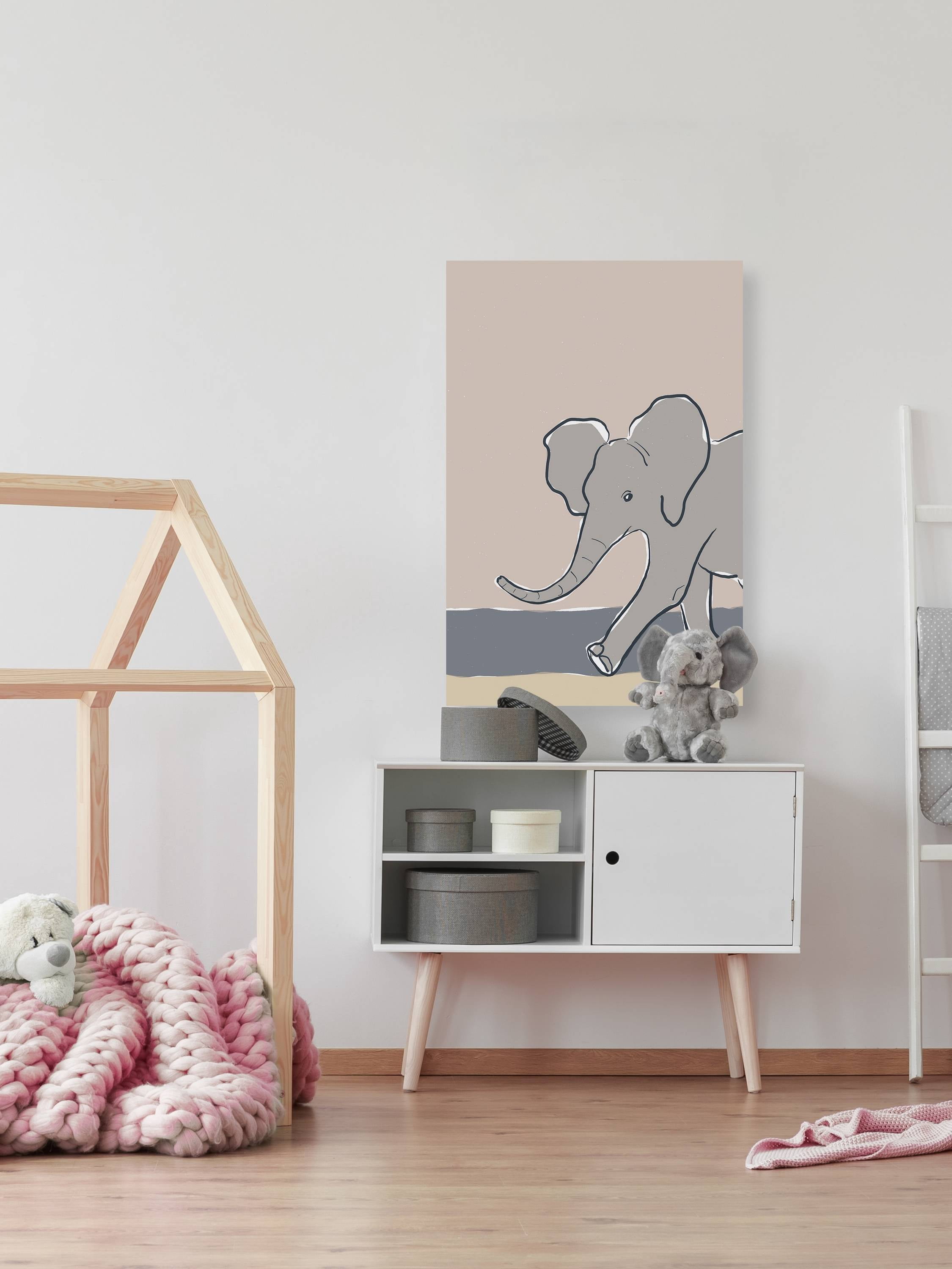Marmont Hill Pastel Zoo III Canvas Wall Art