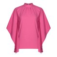 thumbnail image 4 of USSUMA Womens Summer Tops and Blouses Trendy Turtleneck Tie Dye T-Shirts for Women Dressy Casual 3/4 Sleeve Batwing Sleeve Loose Shirt Tunics Plus Beach, 4 of 7
