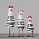 thumbnail image 3 of Juego De Pollo Tallado De Madera De Estilo Mediterráneo, 3 Uds., Figurita Coleccionable, Escaparate, Figurita De Pollo, Adornos Pintados A Mano sonducket HA029514-00, 3 of 6