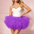 thumbnail image 7 of Kilaqueen Women's Five Layer Tulle Tutu Skirt with Elastic High Waist, Short Fluffy Costume Skirt for Dance, Rave, Party and Dress Up Outfits, 7 of 7