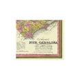 thumbnail image 2 of Historic State Map - North Carolina - Mitchell 1846 - Vintage Wall Art, 2 of 4