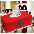 thumbnail image 2 of Christmas Fruit Style Felt Tissue Box Case Holder (Red), 2 of 3