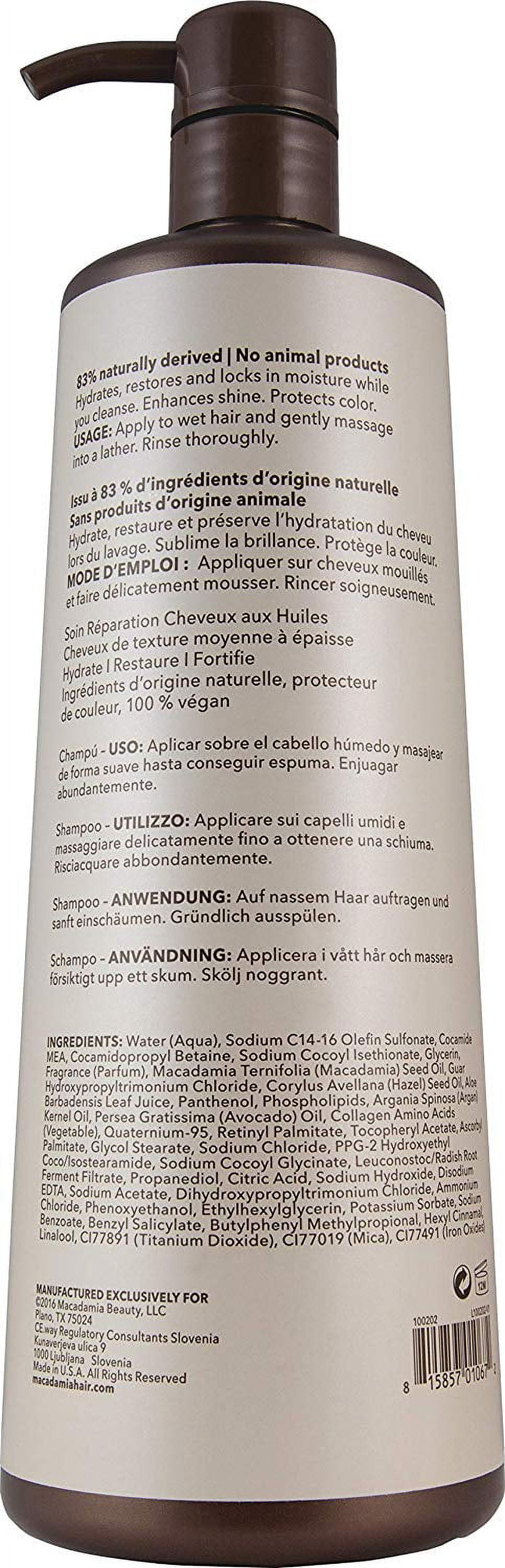 Nourishing Moisture Shampoo, By Macadamia - 33.8 Oz Shampoo