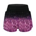 thumbnail image 6 of Women's Running Shorts 2 In 1 High Waisted Flowy Running Butterfly Shorts Summer High Elastic Gym Shorts Tennis Skorts Shorts with Drawstring, 6 of 6