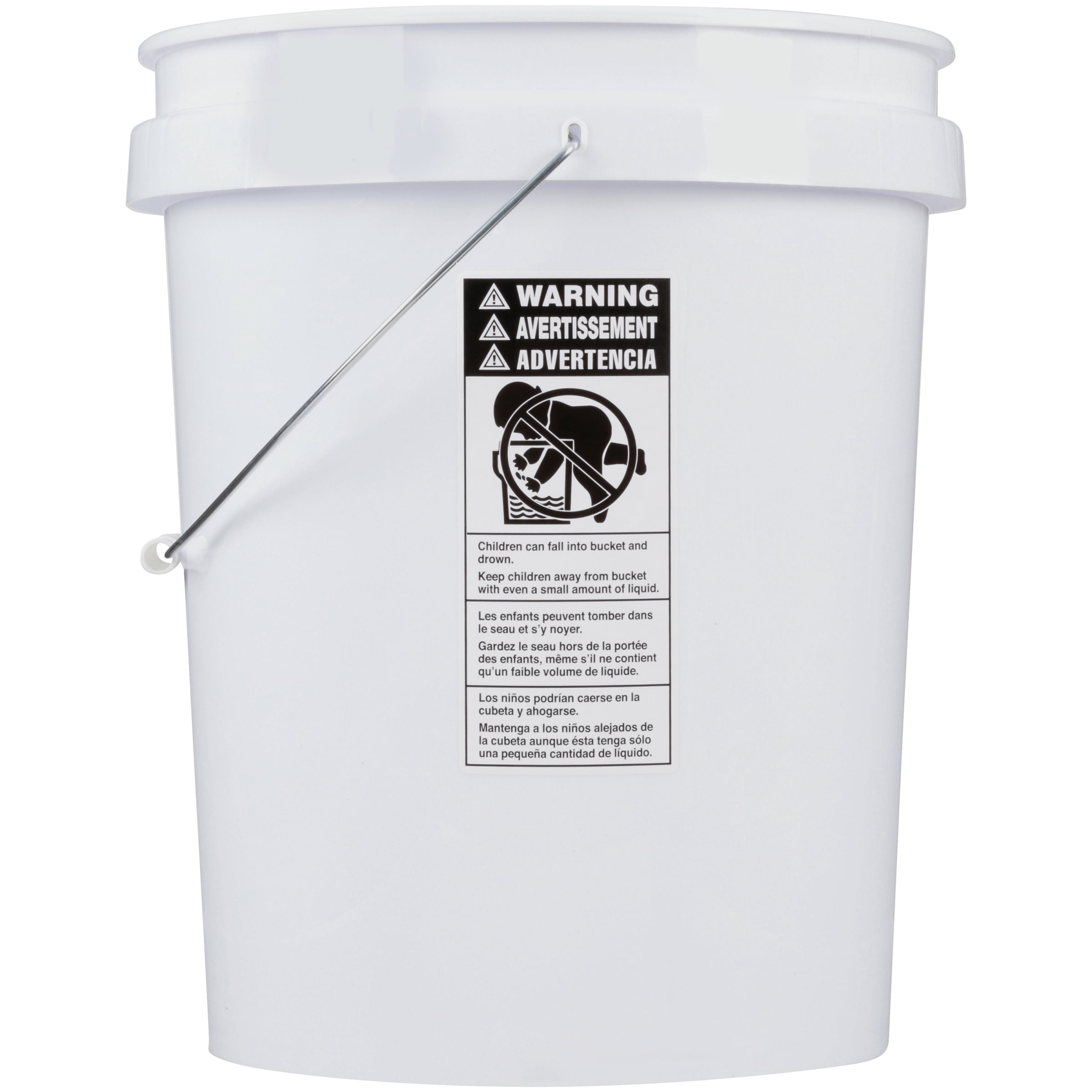 United Solutions 5-Gallon (s) Plastic Paint Bucket in the Buckets  department at