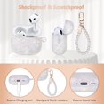 thumbnail image 3 of Funda para AirPods 4 Aleviker con cadena de muñeca Pearl Marble, 3 of 7