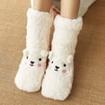thumbnail image 3 of iOPQO Thick Fuzzy Socks, Gripper Socks for Women, Fuzzy Socks, Comfortable Socks for Women, Slipper Socks for Women, White One Size, 3 of 3