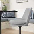 thumbnail image 2 of Lippa Swivel Dining Chair in Black Light Gray, 2 of 10