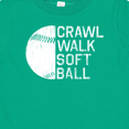 thumbnail image 4 of Inktastic Crawl Walk Softball Boys or Girls Baby T-Shirt, 4 of 5