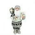thumbnail image 2 of Northlight 19" Cheerful Standing Santa Claus Christmas Figure with Teddy Bear and Presents, 2 of 2