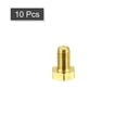 thumbnail image 3 of Brass Hex Bolts, M6x10mm 10 Pack Fully Thread Grade 4.8 Machine Screws, 3 of 5