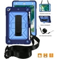 thumbnail image 2 of iPad Mini Case for iPad Mini 5 / Mini 4,Hybrid Shockproof Rugged Heavy Duty Full-Body Drop Protection Stand Kids Case with Shoulder Strap for iPad Mini 5 /iPad Mini 4,Blue, 2 of 7