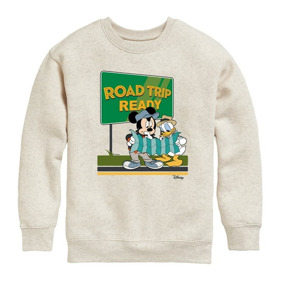 Disney - Road Trip Ready - Toddler & Youth Crewneck Fleece Sweatshirt