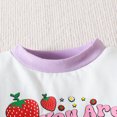 thumbnail image 4 of Vedolay Girls Shorts Sets Outfits Girl's 2 Piece Outfit Sleeveless Tank Top and Graphic Print Colorblock Shorts Set,Purple 3-6 Months, 4 of 5