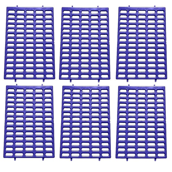 Juego de 6 alfombrillas de descanso con forma de jaula para conejos, resistentes a la masticación, 38 x 25 cm