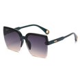thumbnail image 1 of Gafas de sol de moda personalizadas sin marco Gafas de sol de estilo fotográfico callejero para mujer Gafas de sol cuadradas grandes, 1 of 5