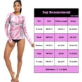 thumbnail image 3 of joogoo Womens UPF 50+ Sun Shirts Pink and Blue Tie Dye Long Sleeve UV Protection Rash Guard Tops L, 3 of 7