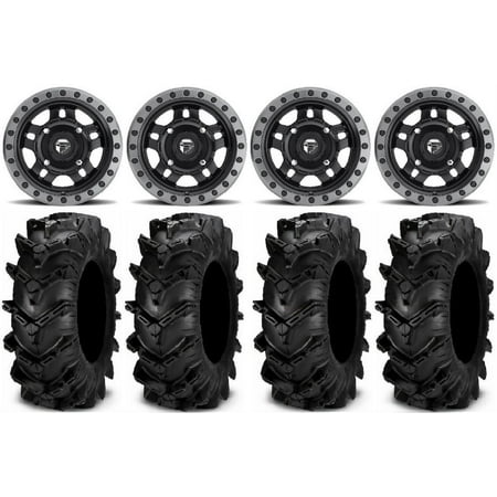 Fuel Anza Black 14 Wheels 27 Cryptid Tires Yamaha Viking Wolverine YXZ1000R Fuel Anza Black 14 Wheels 27 Cryptid Tires Yamaha Viking Wolverine YXZ1000R