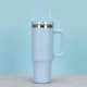 thumbnail image 1 of 1pc 40oz Straw Tumbler, Reusable Vacuum Tumbler With Straw, Insulated Double Wall Stainless Steel Cup Handle And Vacuum Flask, Handy Cup, Teacher Appreciation Gifts, 1 of 5