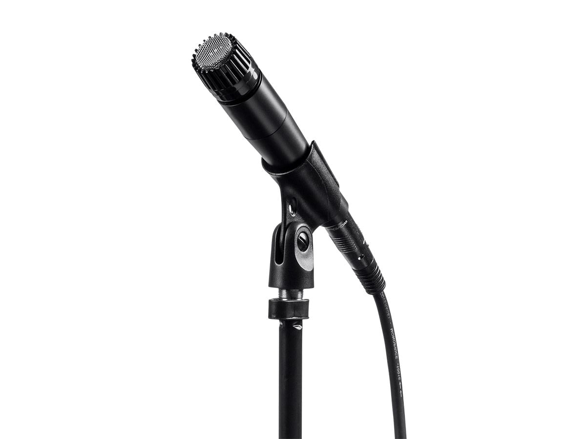 Monoprice Performance Dynamic Instrument Microphone with Clip and Bag, Unidirectional Cardioid Pickup Pattern, For Guitars Amps, Drums, or Horns
