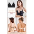 thumbnail image 6 of FNNMNNR Push Up Bra Backless Women Bras Underpants 2Pcs Set Plunge Brassiere Open Back Underwear Invisible Seamless Deep U Lingerie, 6 of 12