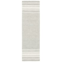 SAFAVIEH Metro Caylee Striped Runner Rug, Sage/Ivory, 2'3" x 8'