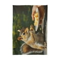 thumbnail image 2 of BZSMCE Square Tablecloth Squirrel Eatting on The Table Pattern Tableclothes, 2 of 9