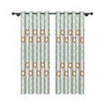 thumbnail image 4 of Aofoto Star Blackout Curtains for Bedroom,Thermal Insulated Ombre Curtains for Dining Room, 52 W x 84 L inch,2pcs,Green, 4 of 5