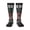 3 Black, variant on Women's Knee High Socks Mexican America Flag Art Outdoor Casual Tube Socks