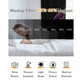 thumbnail image 5 of Marble Black Blackout Curtains 54 Inches Long for Bedroom, Purple Gold Art Abstract Vintage Farmhouse Thermal Insulated Room Darkening Black Out Window Curtain Panels Grommet Drapes for Living Room, 5 of 8