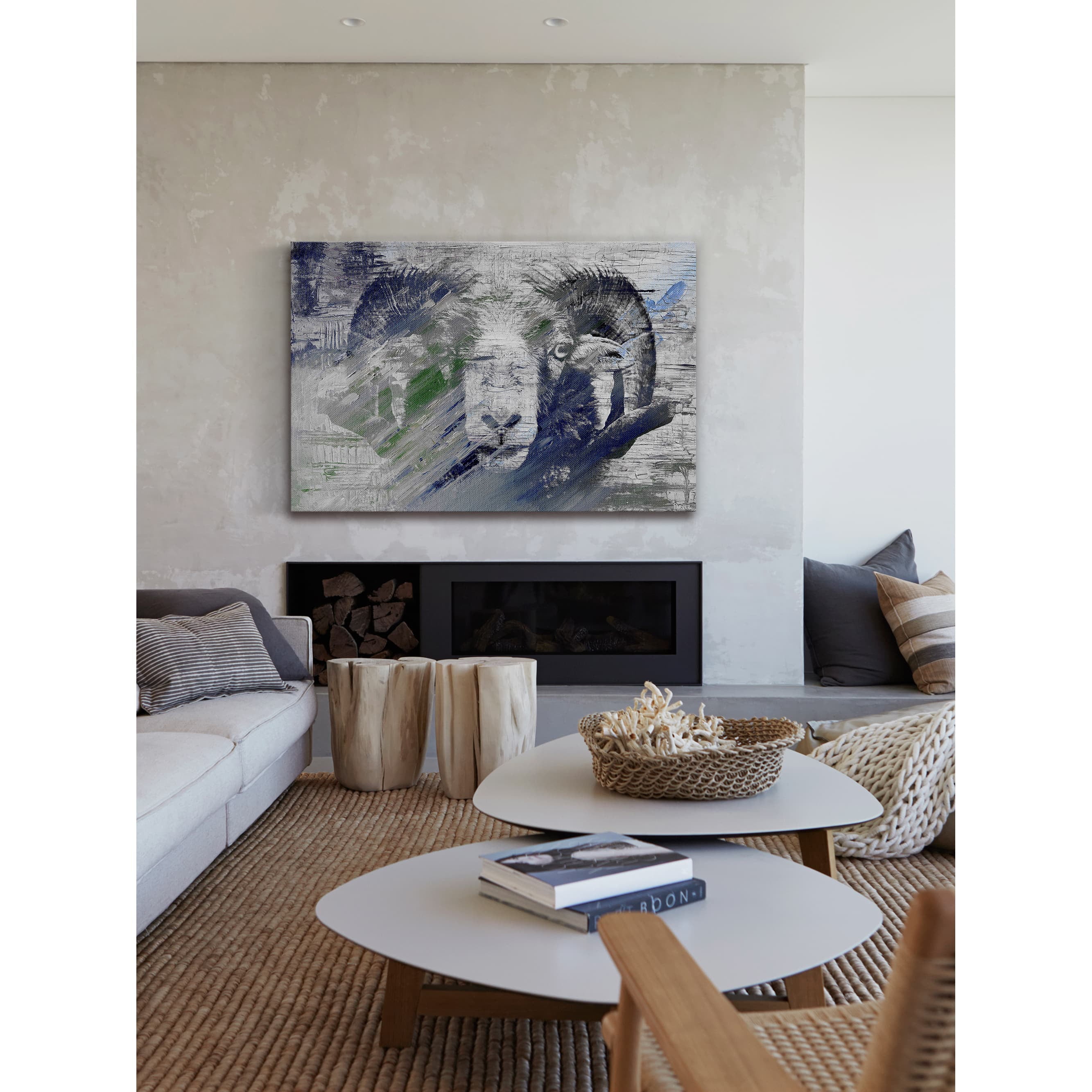 "Ram in Charge" Painting Print on Wrapped Canvas