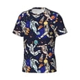 thumbnail image 5 of Vsdgher Astronauts in sport Print Men's Dry Fit Mesh Athletic Shirts Moisture Wicking Tennis T-Shirt Tops, 5 of 9