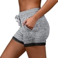 thumbnail image 2 of Pantalones cortos de mujer pantalones cortos activos de verano de cintura alta entrenamiento atlético pantalón corto para correr pantalones cortos de verano 2023, 2 of 5
