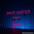 thumbnail image 2 of Glowneon Save Water Drink Tequila Neon Sign, Tequila Led Sign, Bar Pub Club Decor, Bar Neon Sign, 2 of 4