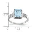 thumbnail image 3 of Sterling Silver Rhodium Diam. & Sky Blue Topaz Ring QR3055LSBT, 3 of 5