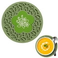 thumbnail image 1 of asddcavvf Kitchen Silicone Circular Heat Insulation Mat Household Casserole High Temperature Resistance Thick Placemat 2 In 1 Heat Insulation Mat round Dinner Table Set for 5, 1 of 4
