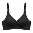 thumbnail image 4 of XFHLMJFF Bras For Women Soft Cozy Casual Everyday Bralette Seamless Small Push Up Latex Jelly No Underwire Adjustable Sports Leisure Underwear, 4 of 5