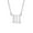 111-Silver, variant on Angel Number 444 Necklace for Women Stainless Steel Pendant Choker Chain Numerology Jewelry Gold
