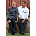 thumbnail image 1 of Uncommon Threads 0404-6407 Newport Chef Coat 10 Buttons in Slate/Black Trim - 3XLarge, 1 of 1